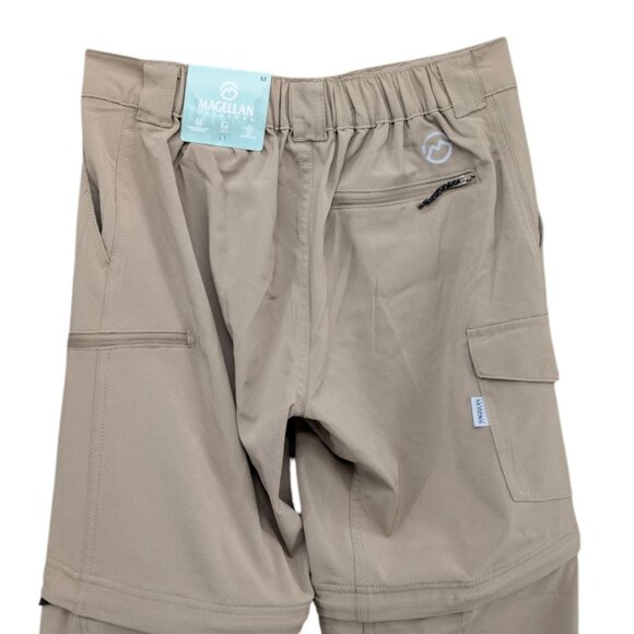 Magellan Fishgear Overcast Zip Off Pants Boys Khaki Cargo Convertible Size M - Picture 4 of 13